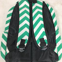 Chevron Backpack - Black, Blue, Green or Pink