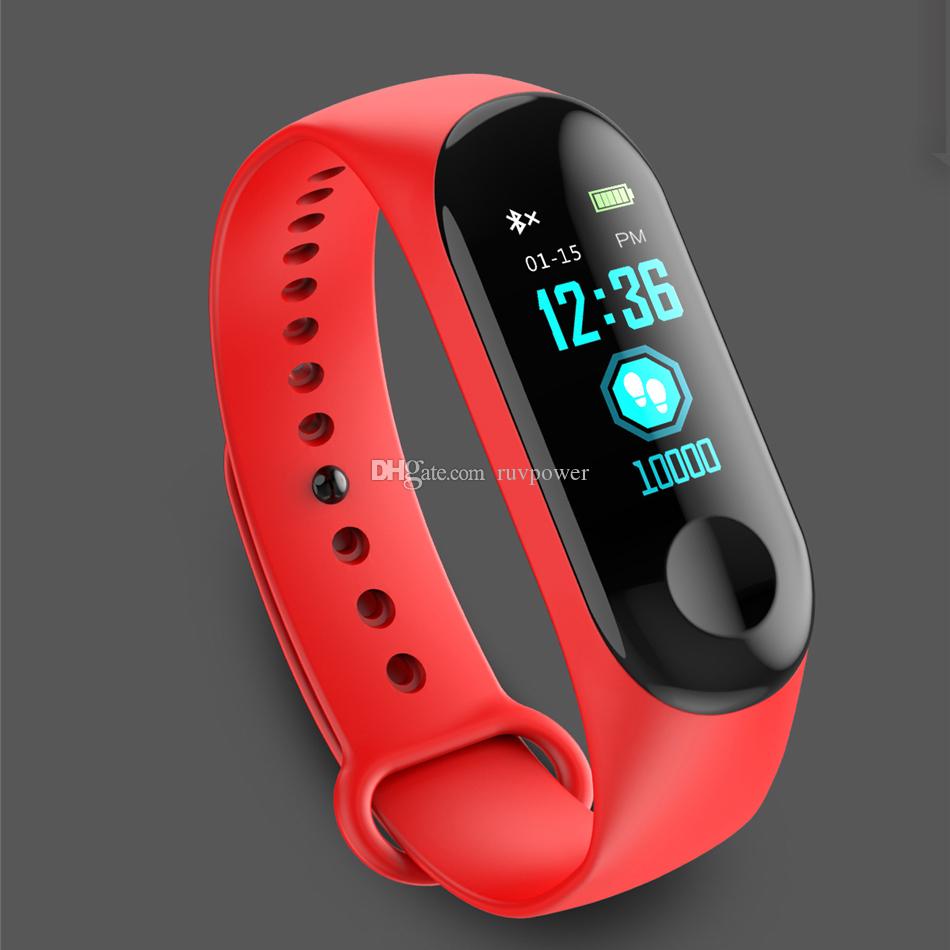 Sport Force Bluetooth Heart Rate Fitness Tracker - Red, Black or Blue