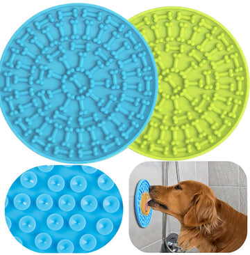 Dog Lick Pad 2 Pack Grooming Training Aid