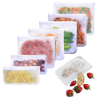 Silicone Reusable Food Storage Bags 4 Pk