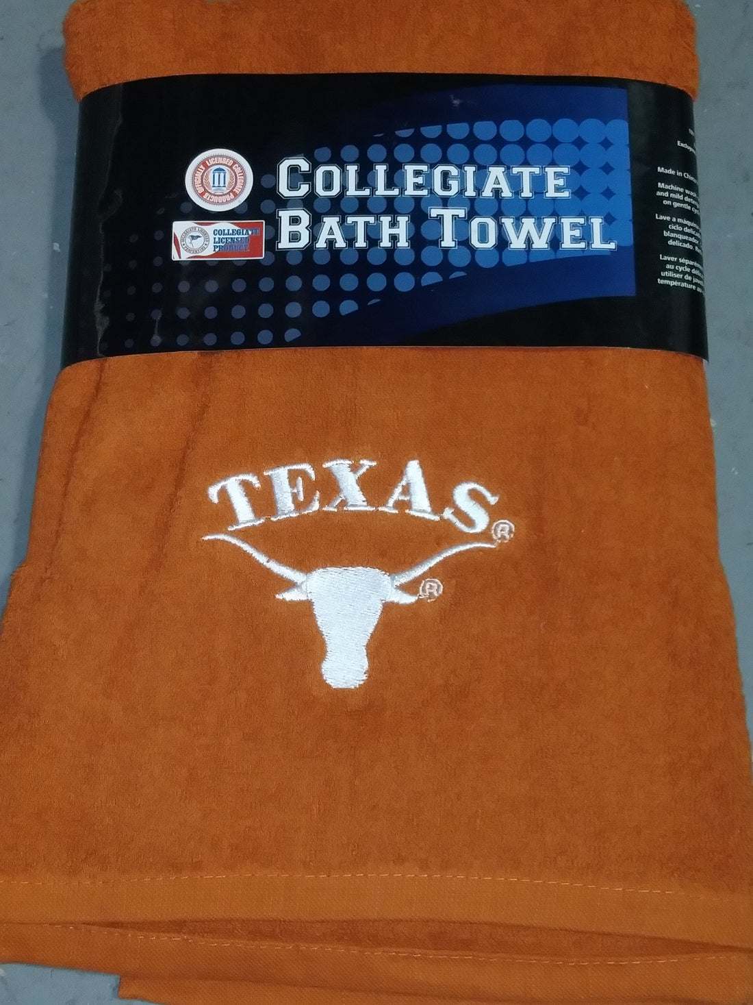 Officially Licensed Collegiate Bath Towels W/ Official College Logo