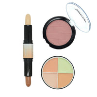 Kiss Beauty 3 in 1 Face Contour Set - Neutral, Rose or Medium