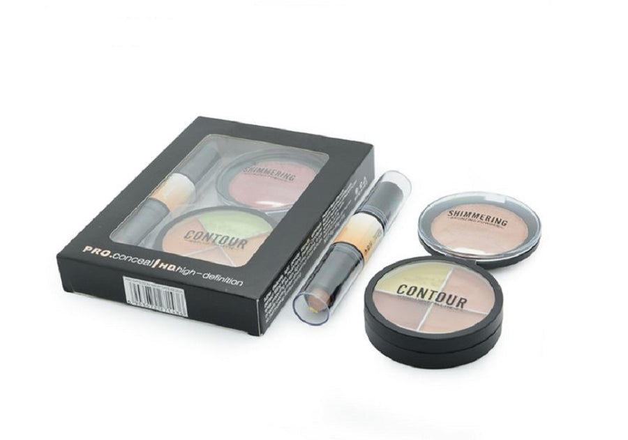 Kiss Beauty 3 in 1 Face Contour Set - Neutral, Rose or Medium