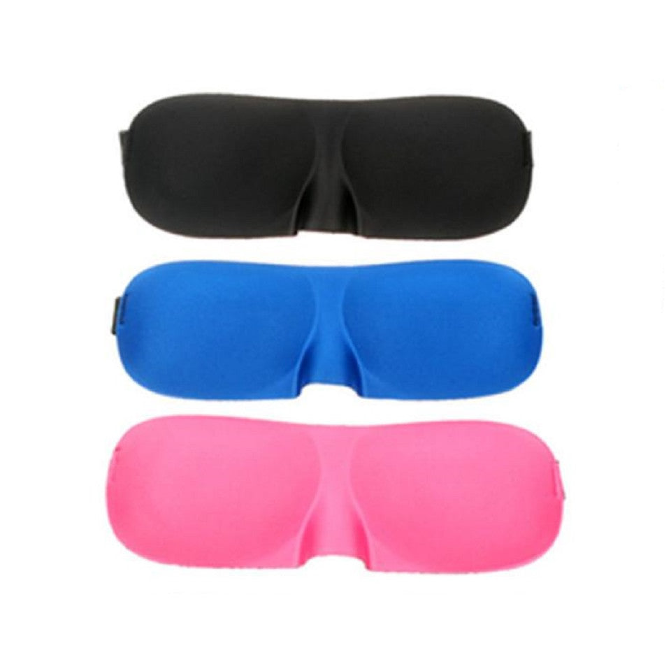 3D Eye Mask - Black. Blue, Pink, Purple, Green or Leopard