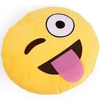 Emoji Plush Pillows - Sunglasses, Smiling Face & Laughing Tears