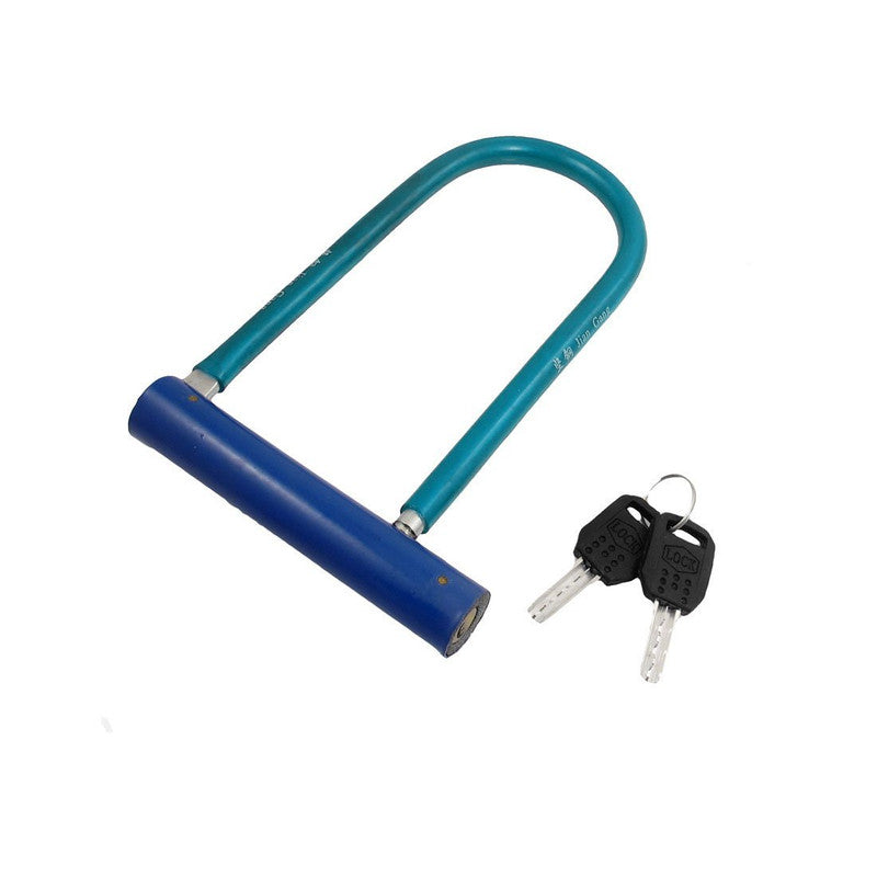 Red Alloy U Lock with two keys -Red