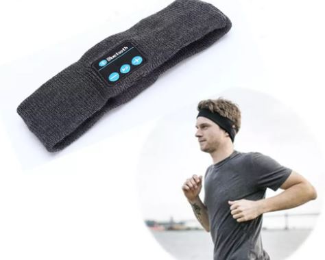 Bluetooth Stretch Head Wrap - Black or Grey