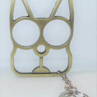 Self Defense Cat Ears Keychain - Black, Gold or Pink