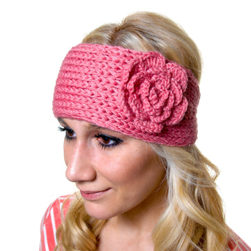 Crochet Headband - Black, Blue, Pink or Tan