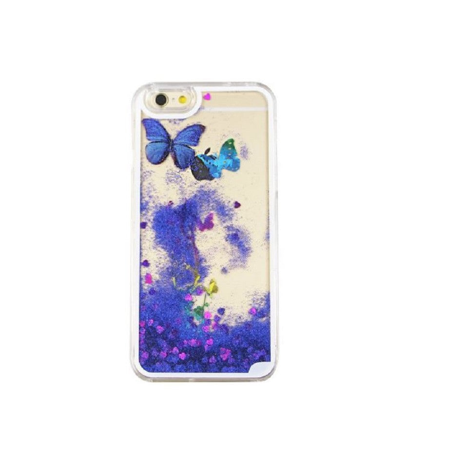 Floating Butterfly Phone Case for iPhone 6 or 6 Plus - Pink, Purple, Blue or Silver