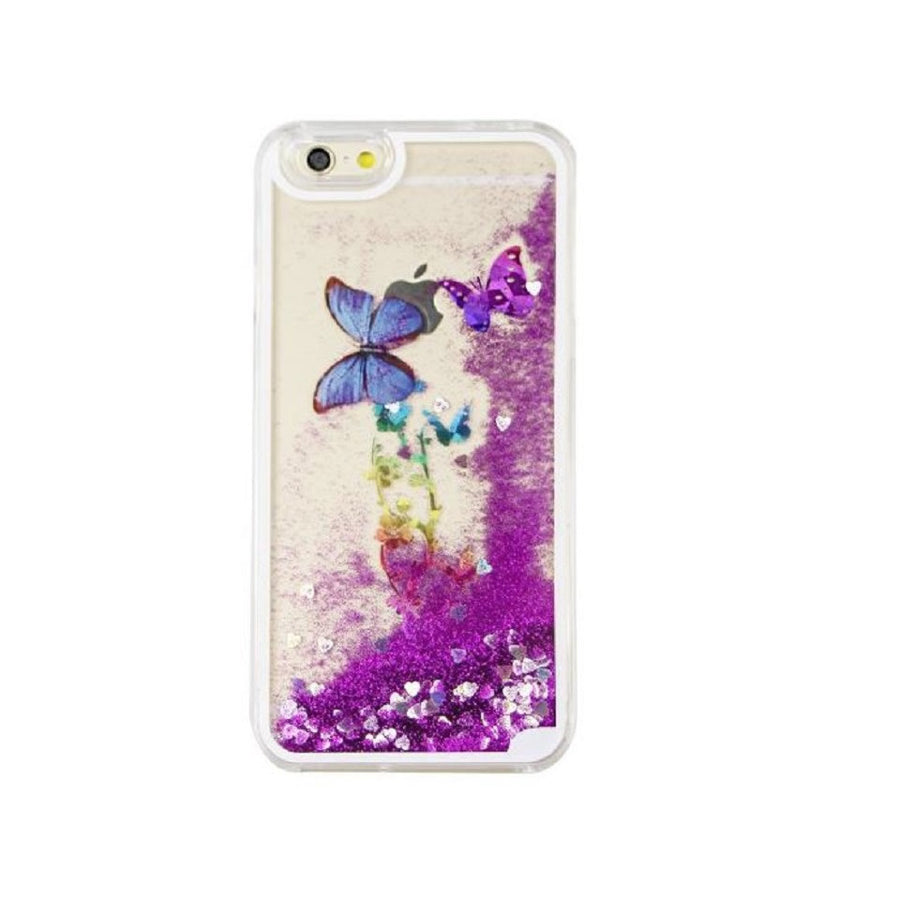 Floating Butterfly Phone Case for iPhone 6 or 6 Plus - Pink, Purple, Blue or Silver