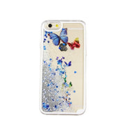 Floating Butterfly Phone Case for iPhone 6 or 6 Plus - Pink, Purple, Blue or Silver