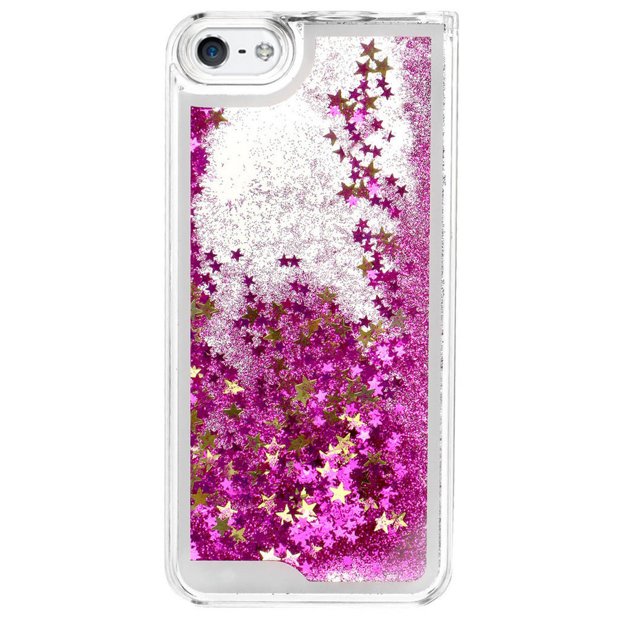 Liquid Glitter Quicksand Phone Cases for iPhone 5/5S - Blue, Red, Pink, Purple, Gold or Silver