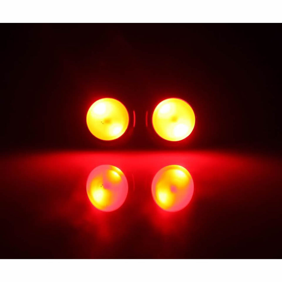 Handlebar End LED Light Set - Black, Blue, Gold, Red or Silver