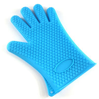 Heat Resistant Silicone Grilling Glove - Blue, Green, Orange, Red or Purple