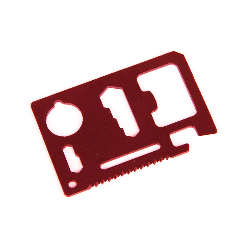 Wallet Multifunction Tool - Black, Red or Silver