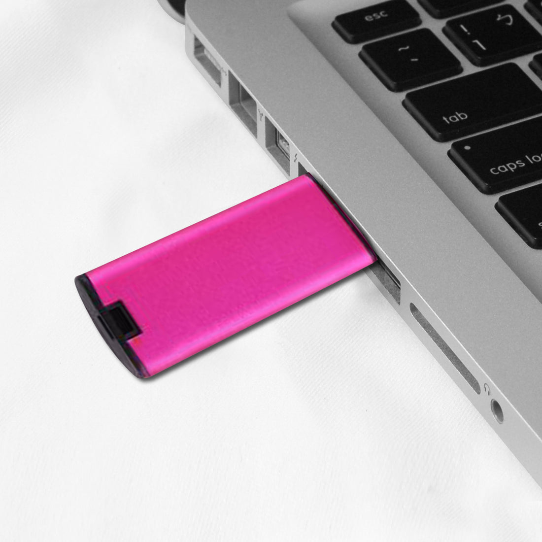 Metallic Flash Memory Stick - Black, Silver, Blue or Pink