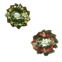 Christmas Wreath - Gold or Red