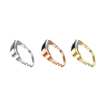 Compatible  Fit Bit Alta Bling Band - Silver or Rose Gold