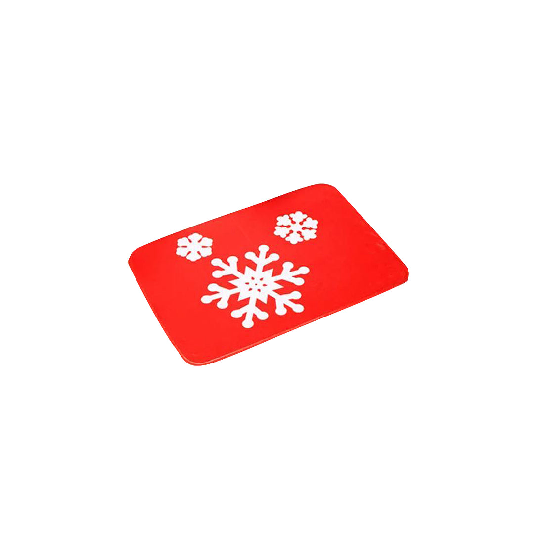 Holiday Floor Mat - Blue Merry Christmas, Snow Flakes, Snowman or Sleighing Santa