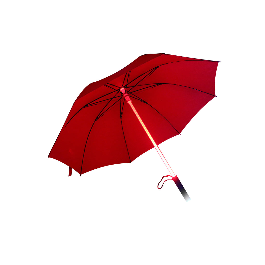 LED Flashlight Umbrella - Black, Red or Blue