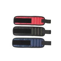 Magnetic Tool Wristband with Pocket - Red, Black or Blue