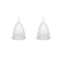 Menstrual Cups - 1 or 2 Pack - Pink, Purple or Clear