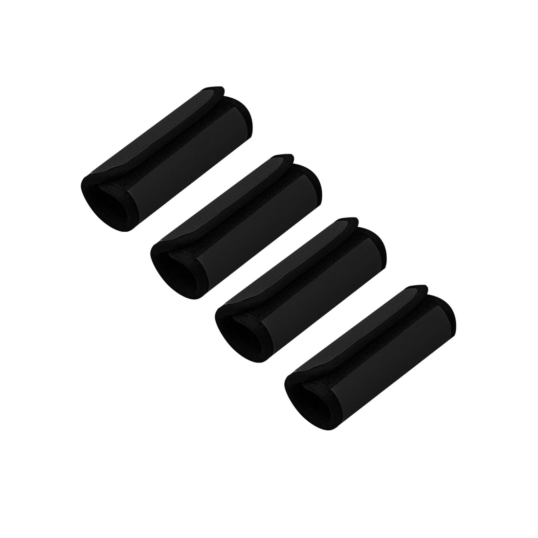 Neoprene Luggage Handle Wrap Grips - 4 Pack - Black, Blue, Red or Yellow