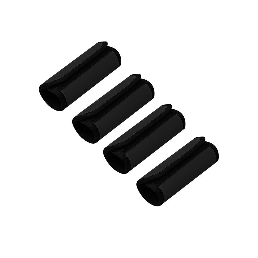 Neoprene Luggage Handle Wrap Grips - 4 Pack - Black, Blue, Red or Yellow