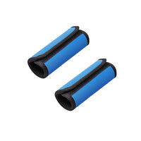 Neoprene Luggage Handle Wrap Grips - 2 Pack - Black, Blue, Red or Yellow