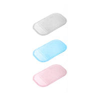 Set of Two Non Slip Dashboard Pads - Clear, Black, Blue or Pink