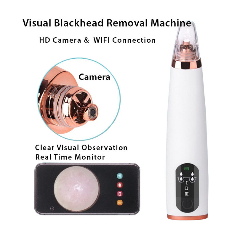 Visual Pore and Blackhead Cleaning Vacuum with Built in Camera