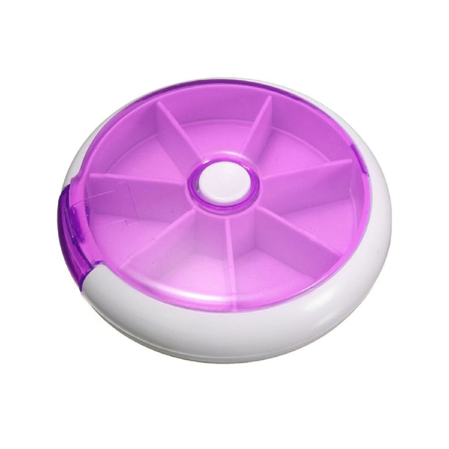 Portable 7 Slot Pill Organizer - Blue or Purple