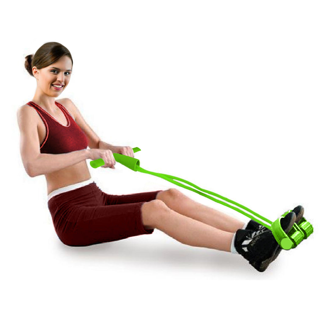 Resistance Band Abdominal Trainer - Blue, Green, Pink or Purple