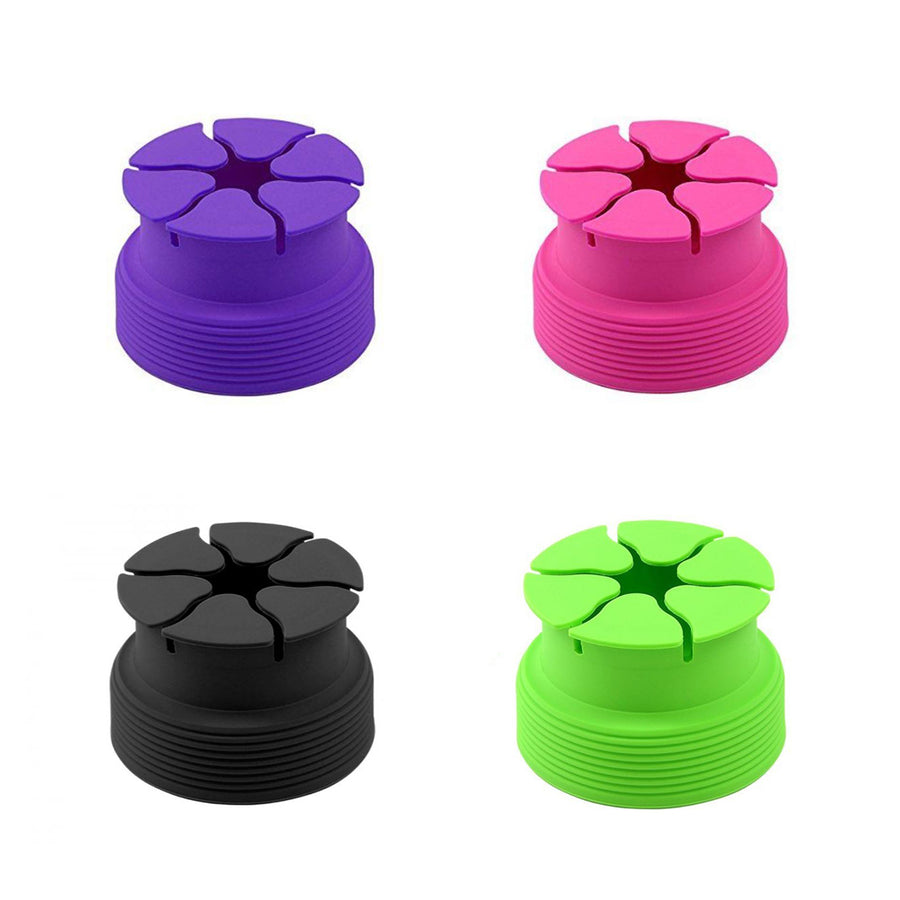 Silicone Cord Keeper - Purple, Black. Pink or Green