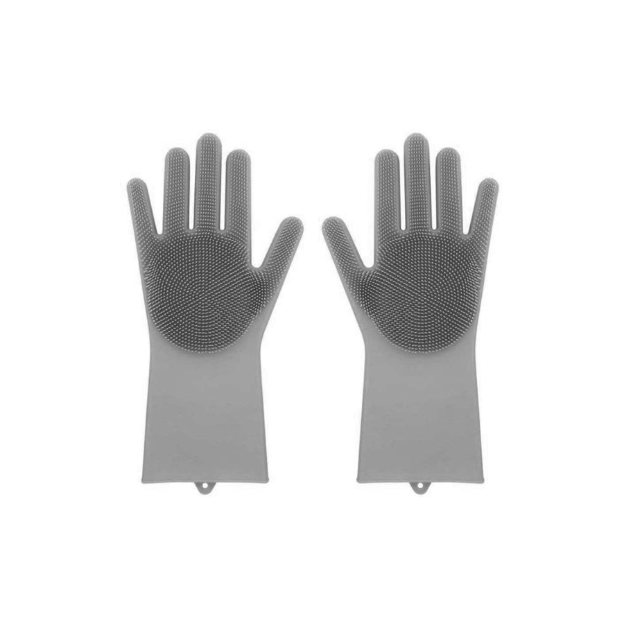 Silicone Dishwashing Gloves with Scrubbers