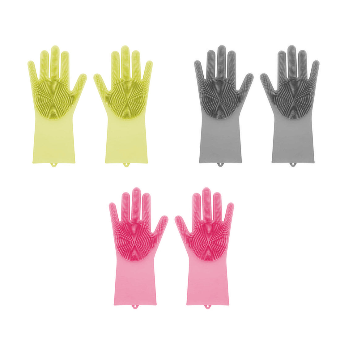 Silicone Dishwashing Gloves with Scrubbers