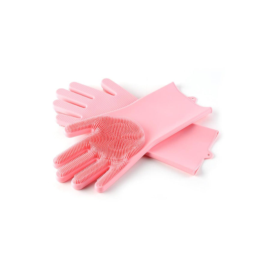 Silicone Dishwashing Gloves with Scrubbers