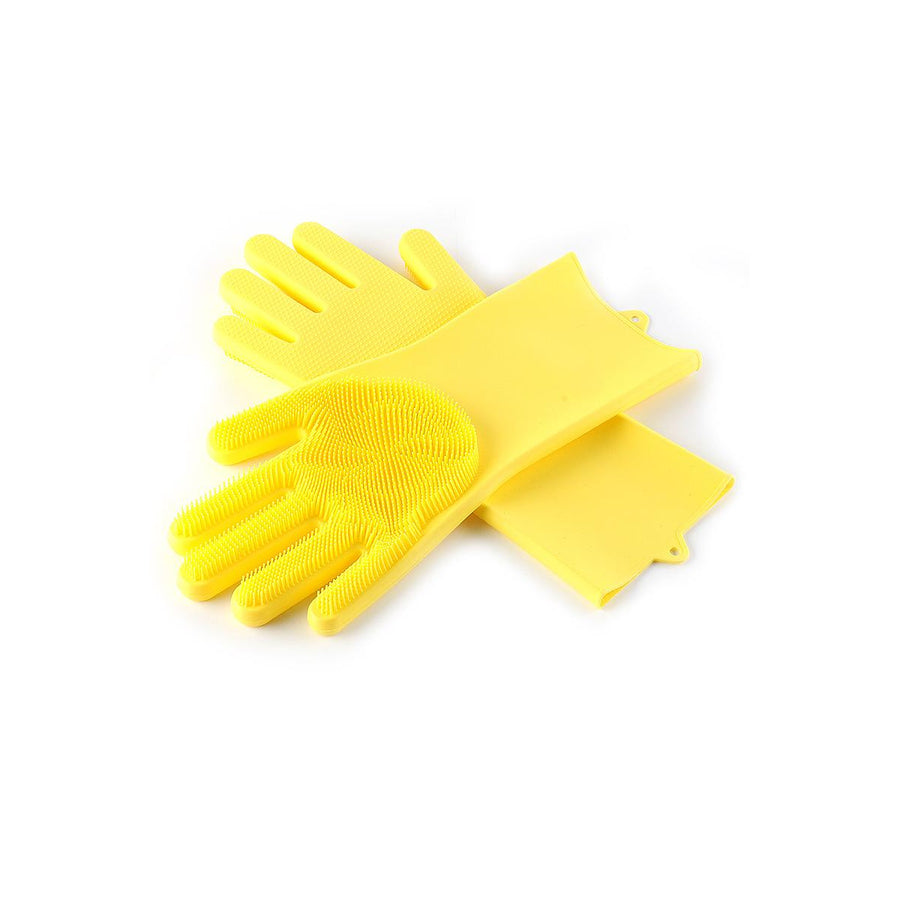 Silicone Dishwashing Gloves with Scrubbers