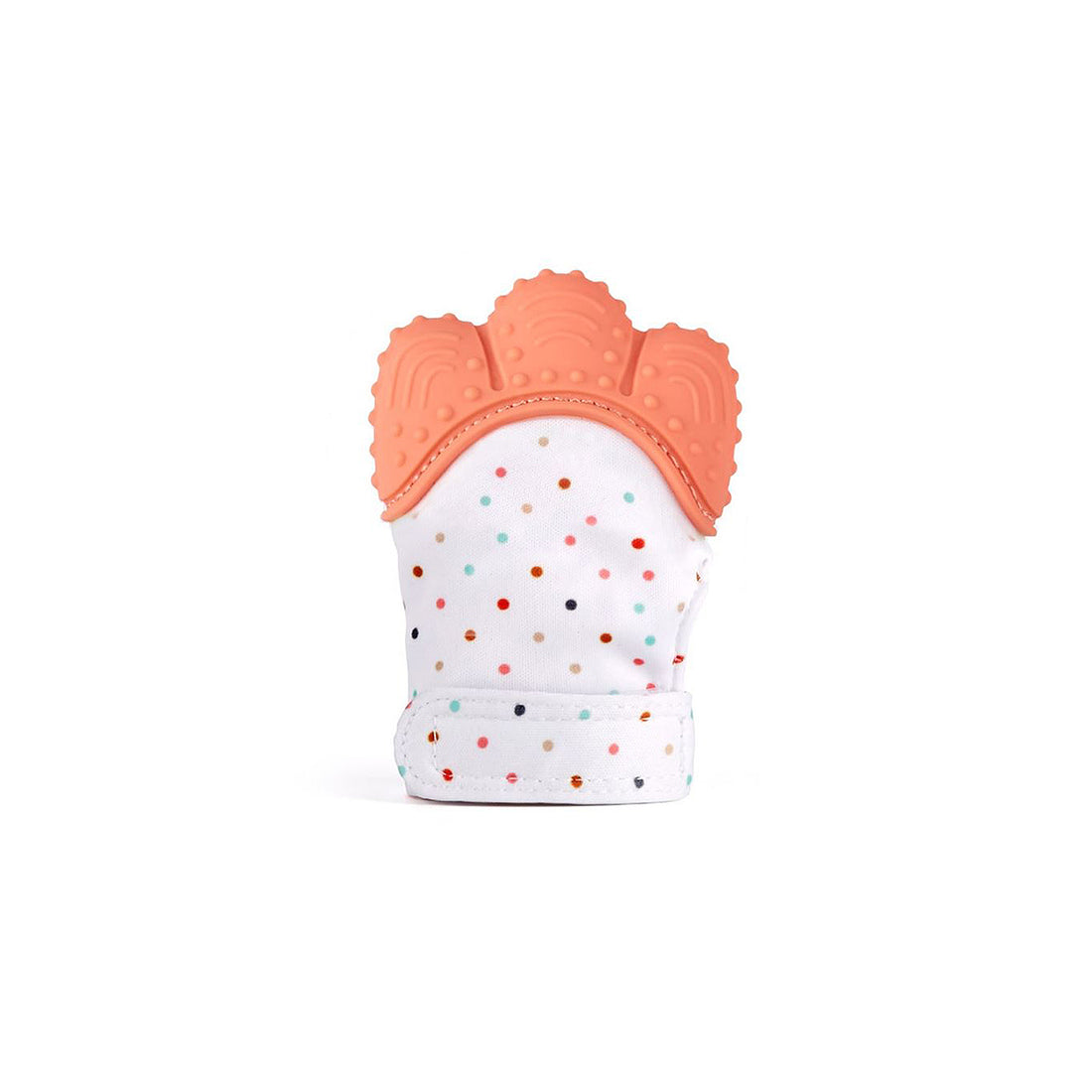 Silicone Teething Mitten - Orange, Green, Pink or Blue