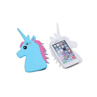 Silicone Unicorn Case - Pink, Blue, Black or White