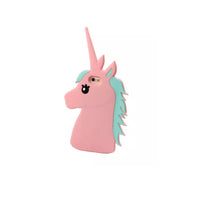 Silicone Unicorn Case - Pink, Blue, Black or White