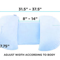 Tummy Support Maternity Pillow - Blue, Pink or Purple