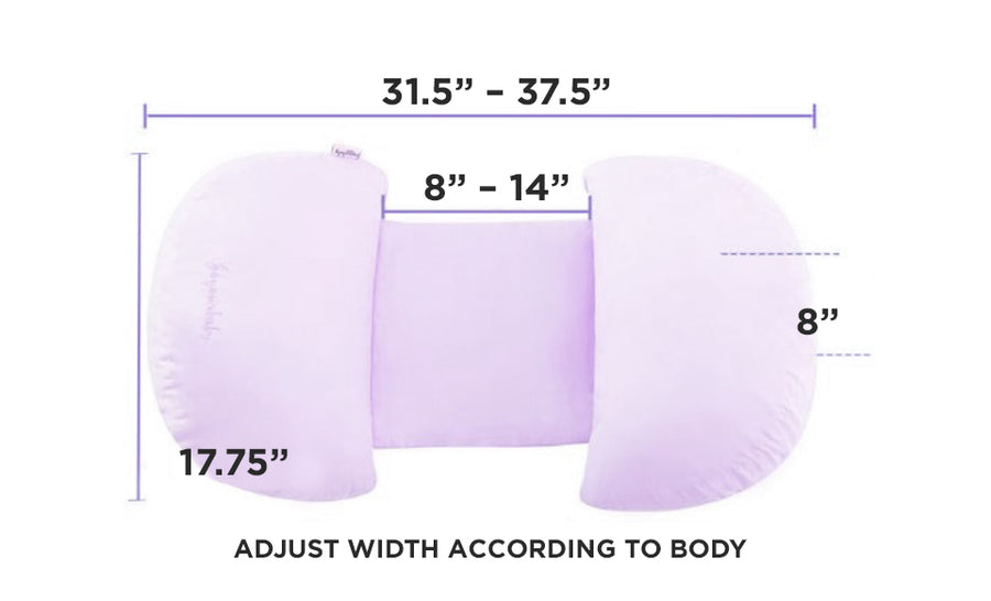 Tummy Support Maternity Pillow - Blue, Pink or Purple