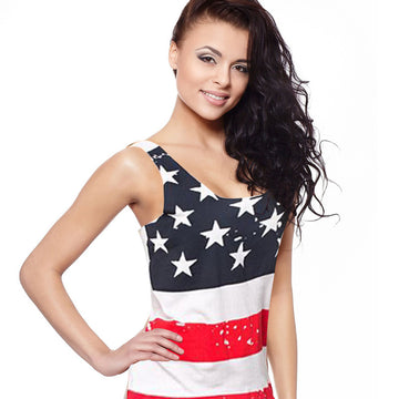 American Flag Tank Top - Small - Large