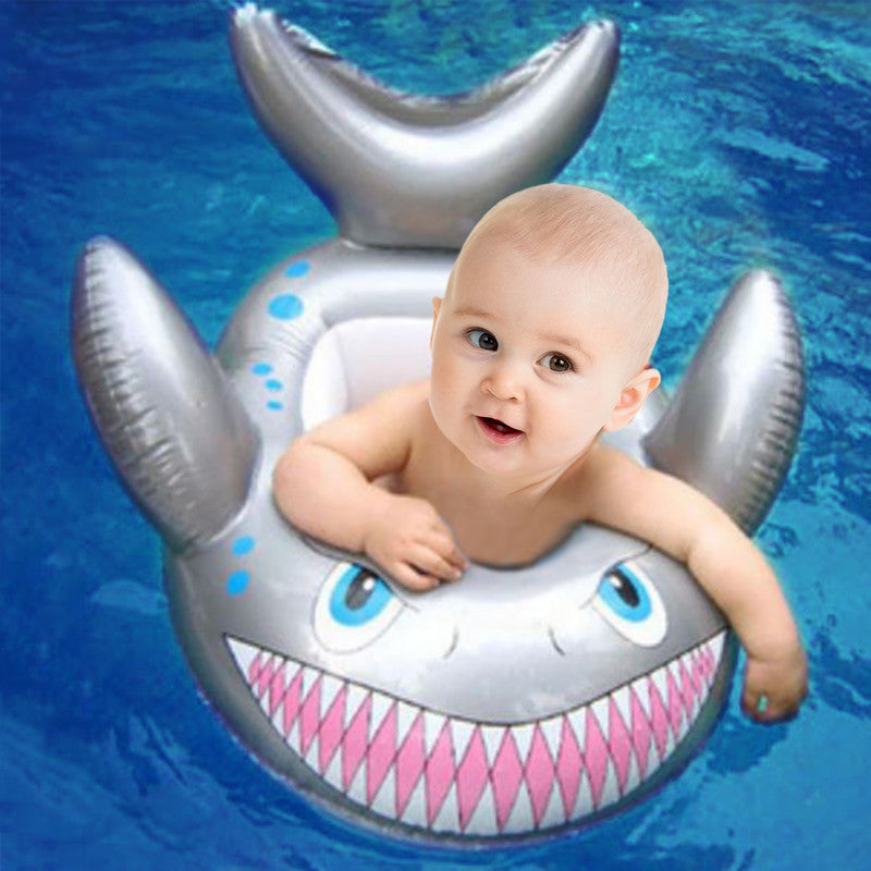 Inflatable Baby Shark Boat Pool Float