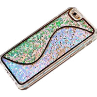 Liquid Glitter S Design Phone Case for iPhone 5/5S/6/6S/6+ - Green, Red , Gold, Pink or Purple