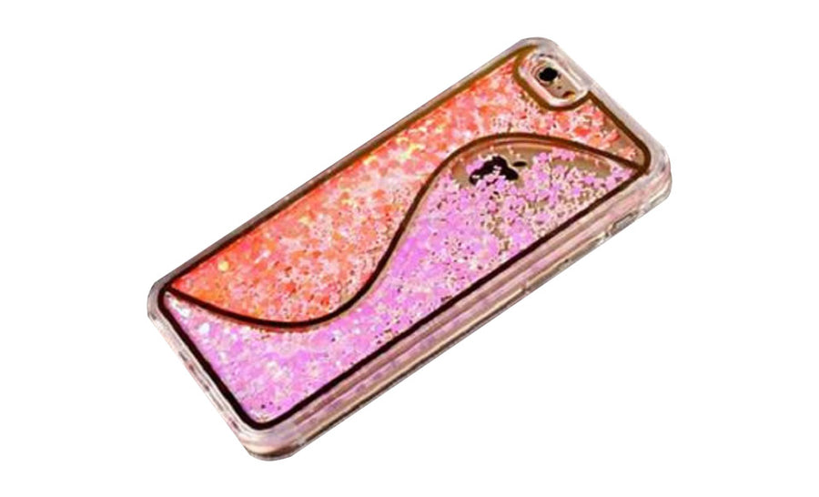 Liquid Glitter S Design Phone Case for iPhone 5/5S/6/6S/6+ - Green, Red , Gold, Pink or Purple