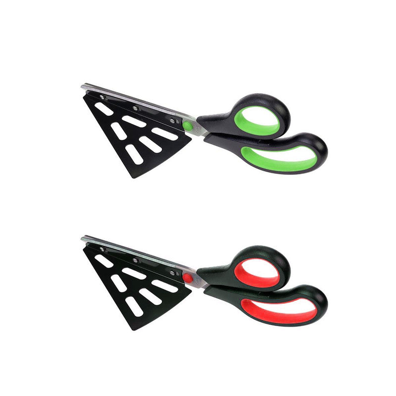 Pizza Scissors , Cutter Spatula - Green or Red