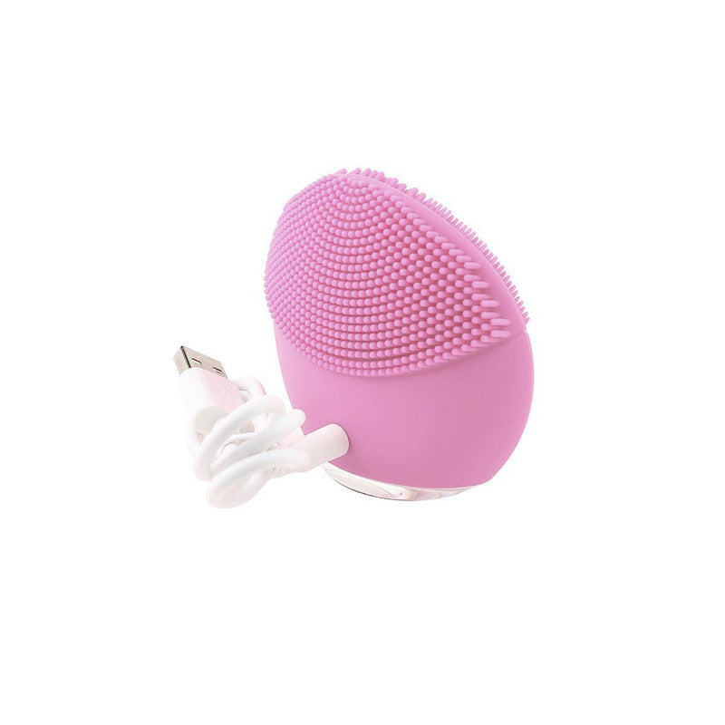 Rechargeable Mini Silicone Facial Brush - Black,